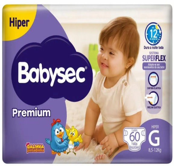 Pacote de fraldas Babysec Premium