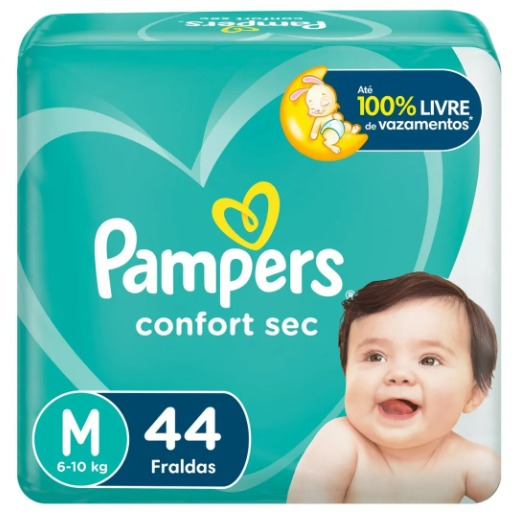 Pacote de fraldas Pampers Confort Sec