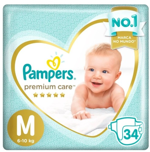 Pacote de fraldas Pampers Premium Care